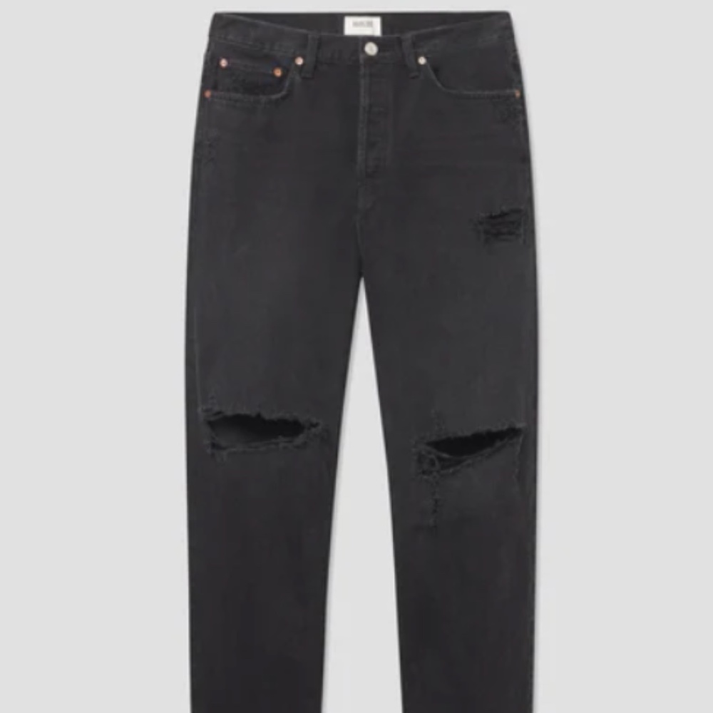 AGOLDE 90's Jean: Black Denim